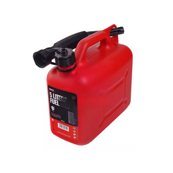 Contenitore in plastica HERMON da 5L con imbuto, rosso