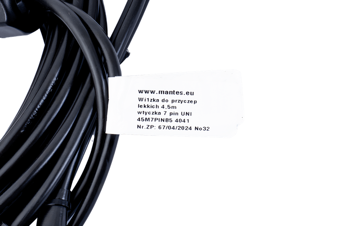Cablaggio rimorchio impianto elettrico MANTES 4,5 m SPINA 7PIN BAIONETTA 2x5PIN