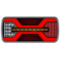 Fanale posteriore KAMAR X-SPIDER L2431 con attacco a baionetta, 5 pin e 6 funzioni, lato destro.