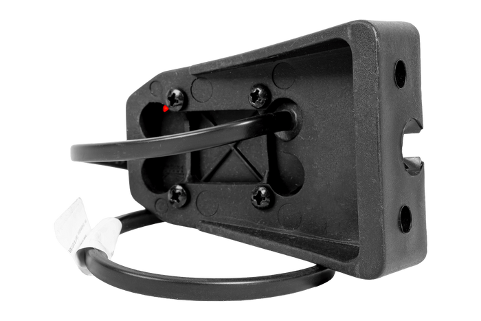 Lampada di segnalazione universale rossa ASPÖCK FLEXIPOINT I con supporto