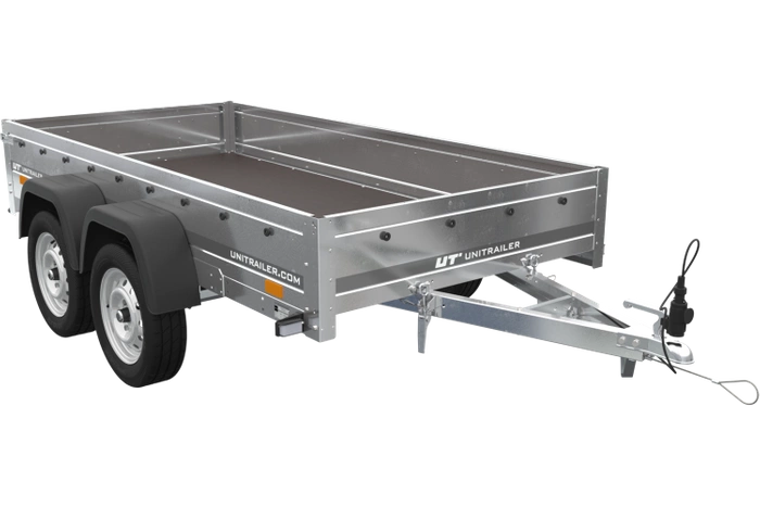 RIMORCHIO LEGGERO SENZA FRENI 264X125 CM UNITRAILER GARDEN TRAILER 264/2 KIPP