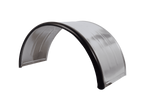Parafango doppio per rimorchio 16-17,5" DOMAR DK7135 passaruota 1000/450mm in metallo con bordo in gomma