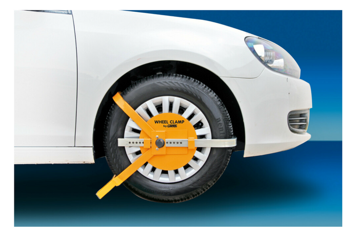 Bloccaruota LAMPA WHEEL CLAMP universale per ruote da 13 a 18"