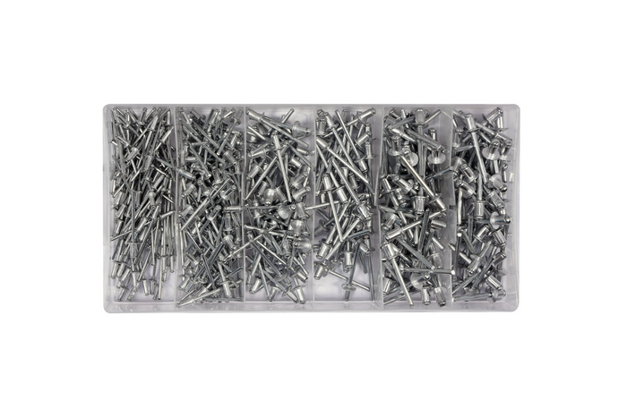 Set di rivetti ciechi YATO YT-36420, misure miste, 400 pezzi