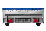 Rimorchio leggero 264x125 UNITRAILER GARDEN 264 KIPP con telaio H-0 e copertura blu