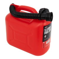 Contenitore in plastica HERMON da 5L con imbuto, rosso