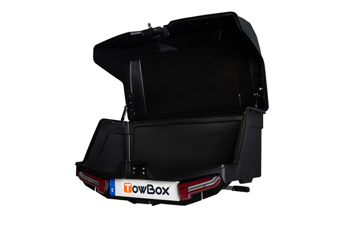 Towbox Alpha urban black - box portabagagli da montare sul gancio di traino