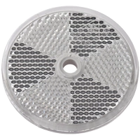Catadiottro rotondo fi 60 mm bianco con foro