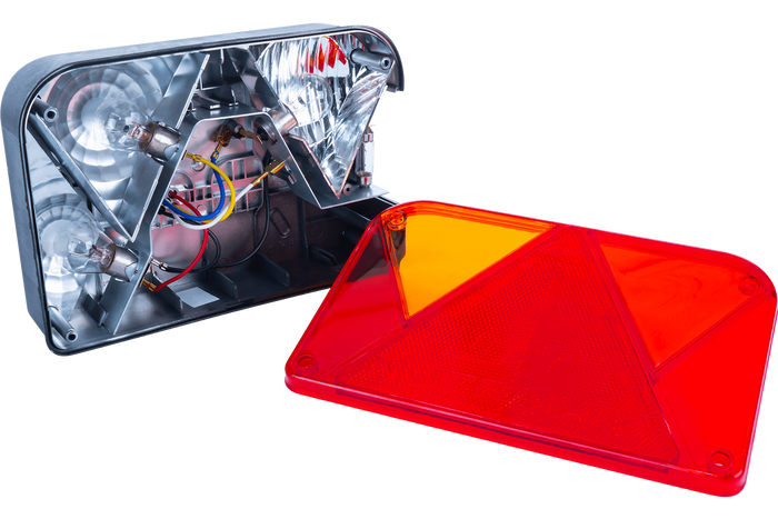 Luci posteriori DOBPLAST DPT35 + cablaggio MANTES 4m 13PIN