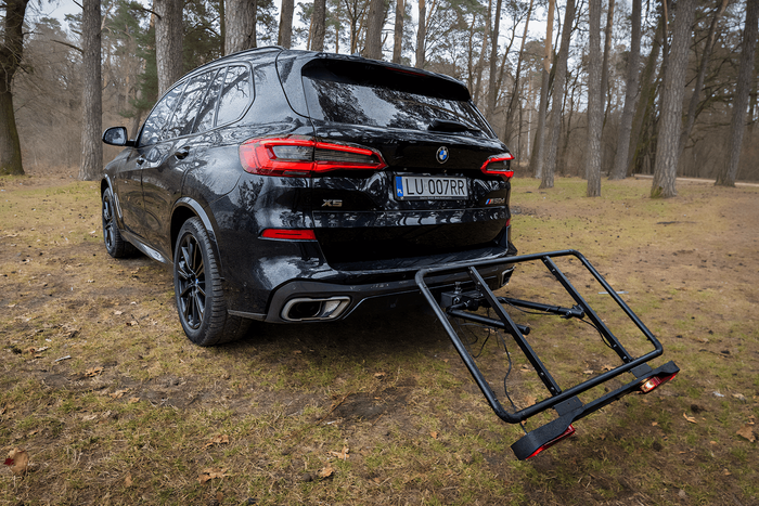 Piattaforma di aggancio Inter Pack Re-Cargo + adattatore per il trasporto di 2 biciclette