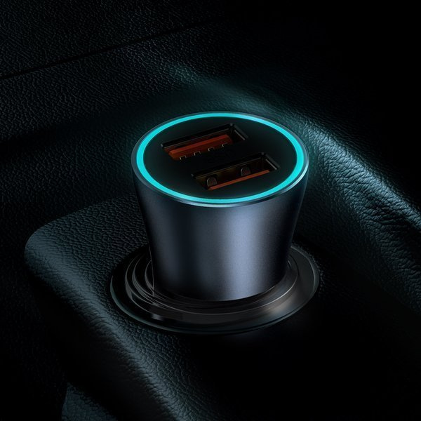 BASEUS Golden Pro 2xUSB 40W Caricabatterie per auto + cavo USB