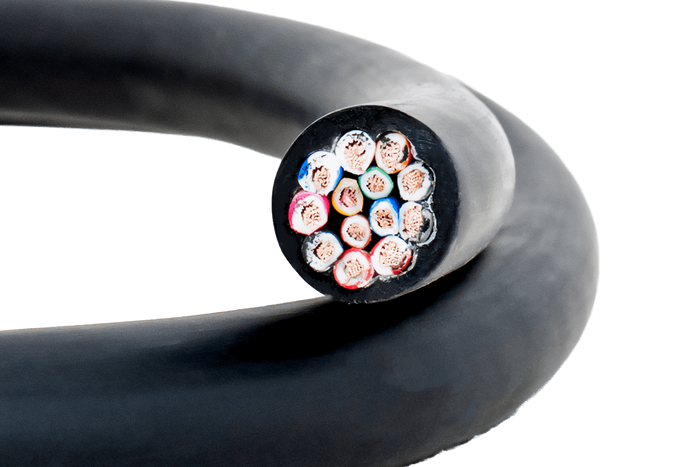 Cavo elettrico HYBSZ YLY-S 8x0,75+5x1,5 tredici conduttori - 1m