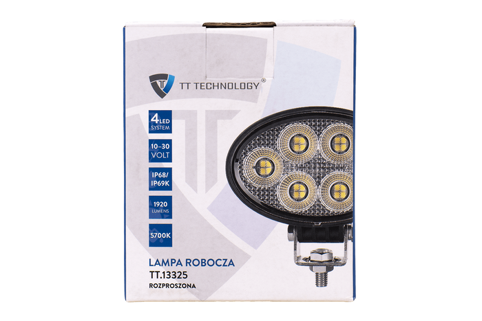 Riflettore per lampada da lavoro a LED TT TECHNOLOGY TT.13325 24xLED 1920lm ovale