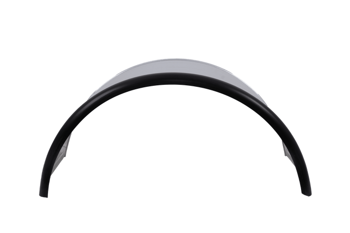Parafango doppio per rimorchio 15-16" DOMAR DK7115 passaruota 880/400mm in metallo con bordo in gomma