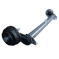 Assale frenato AL-KO COMPACT per rimorchio/carro attrezzi 1350kg 1200mm 1650mm 4x100
