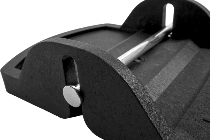 Set di quattro cuscinetti stabilizzatori per rimorchio KNOTT, dimensioni 18x14x4,5 cm.