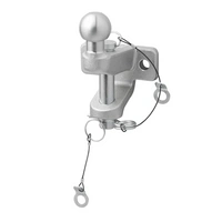 ProPlus 341216V01 gancio di traino a doppia funzione con sfera, 50 mm, portata 3500 kg