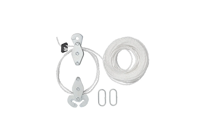 Verricello a cavo ProPlus 345007, puleggia da 20 m, portata 180 kg.