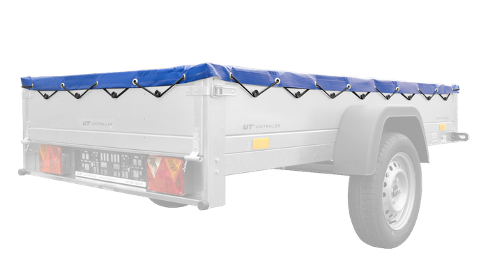 Telone piatto blu per rimorchio Garden Trailer 230 kipp