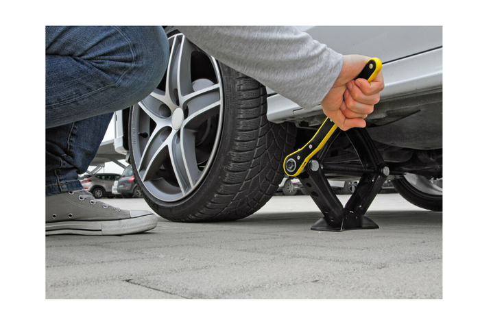 Cric trapezoidale con cricchetto LAMPA cric per auto 1T