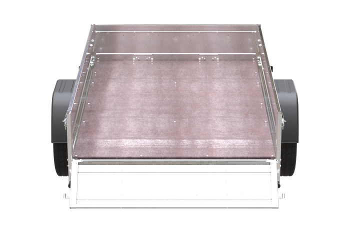 Rimorchio leggero senza freni 200x125 cm Unitrailer Garden Trailer 201 kipp