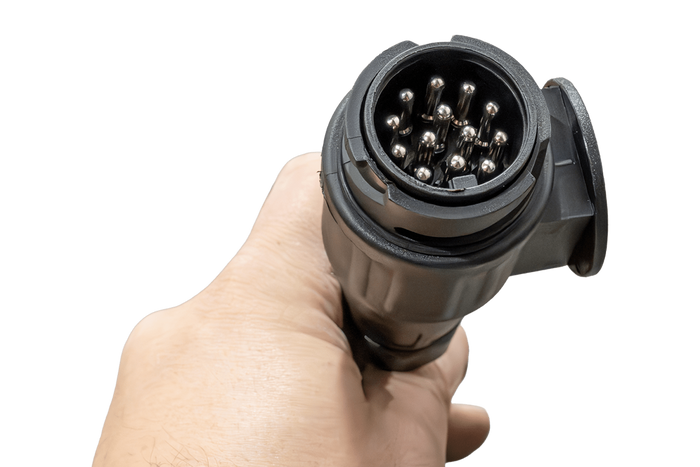 PRESA MANTES cablaggio per rimorchio per installazione elettrica 5 m 13 PIN connettore a baionetta 2x 5 PIN