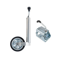 Ruotino di appoggio con morsetto KNOTT TK60+KLE60 250kg 60mm 530-760mm