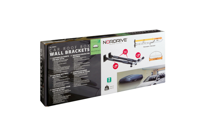 Staffe da parete per box da tetto LAMPA TIPO 2 supporto piatto 62-102cm