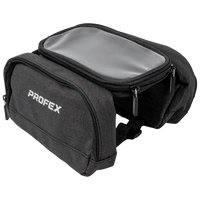 Borsa da telaio per bicicletta PROFEX 93015 con 2 tasche e custodia per cellulare