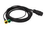 Impianto elettrico MANTES, cablaggio rimorchio 5m, spina 7PIN, 2x baionette 5PIN