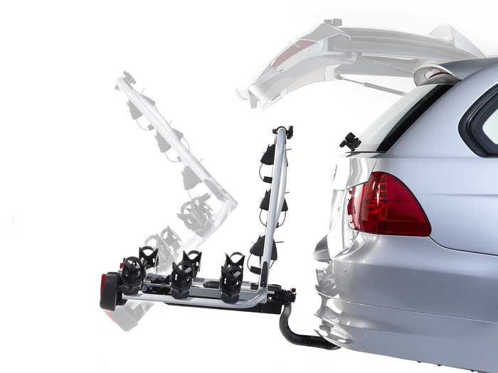 Atera Strada Sport M3 - portabici da gancio traino per 3 biciclette (nero)