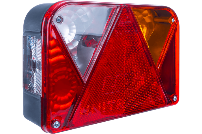 Set luci: luci posteriori DOBPLAST DPT35 + luci di posizione laterali ASPÖCK FLEXIPOINT I + cablaggio MANTES 5,2 m 13PIN