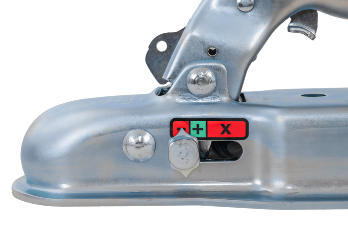 Gancio a sfera KNOTT KQ14-C per rimorchio da 1400 kg con timone quadrato da 70 mm