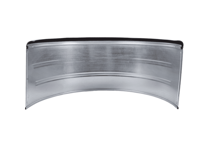 Parafango doppio per rimorchio 16-17,5" DOMAR DK7135 passaruota 1000/450mm in metallo con bordo in gomma
