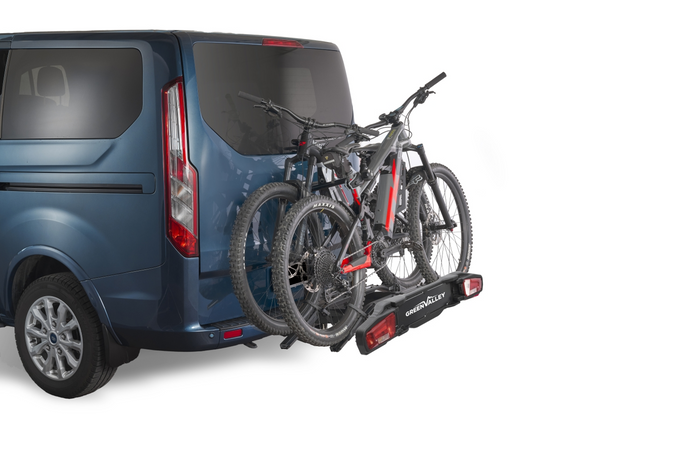 Green Valley E-Explorer - portabici da gancio traino per biciclette elettriche