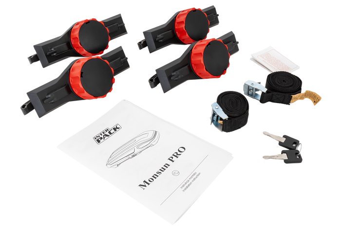 Box da tetto Inter Pack Monsun PRO L, nero opaco