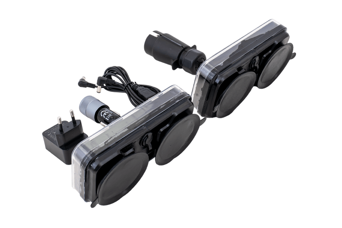 TT Technology TT.12028B-DI Luci posteriori a LED 3 funzioni sinistra+destra, wireless, magnetiche