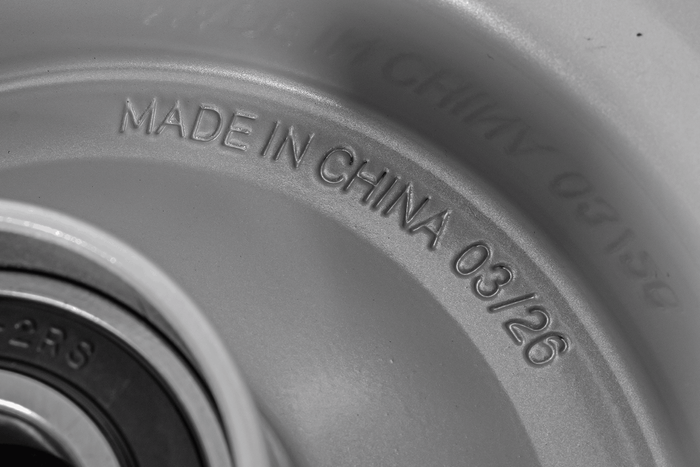 Cerchio in acciaio UNITRAILER 5.5Ix8"H2 3x128 con cuscinetti 6205-2RS