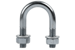 Morsetto zincato tipo B con dadi e rondelle M6 x 18 (3/8")