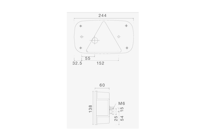 Luci posteriori ASPÖCK MULTIPOINT III con attacco a baionetta a 5 pin e 7 funzioni (sinistra + destra)