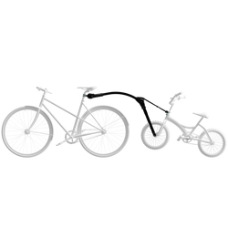 Trail Angel - Gancio di traino per bici per bambini - Nero