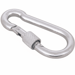 Moschettone con sicurezza per corde DROMET KSZ.5.50 moschettone per pompiere 5x50mm
