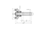 Mozzo con perno e cuscinetto per asse senza freni STEELPRESS 4x100 750kg set di dado e coperchio