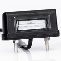 Luce targa a LED con cavo.