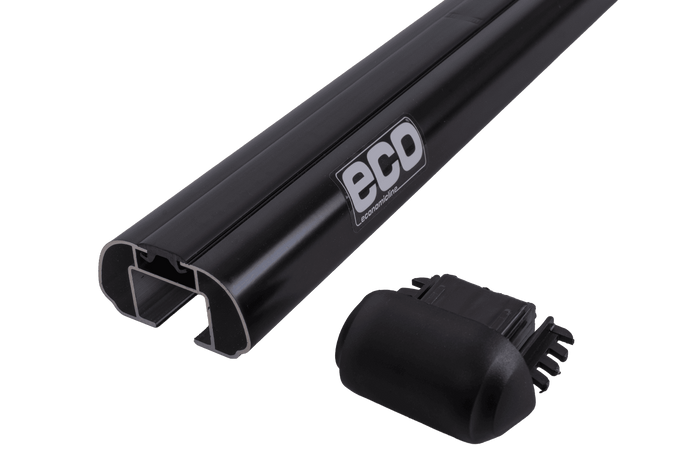 Portapacchi Eco Alubase 120 - portapacchi universale in alluminio per binari aperti