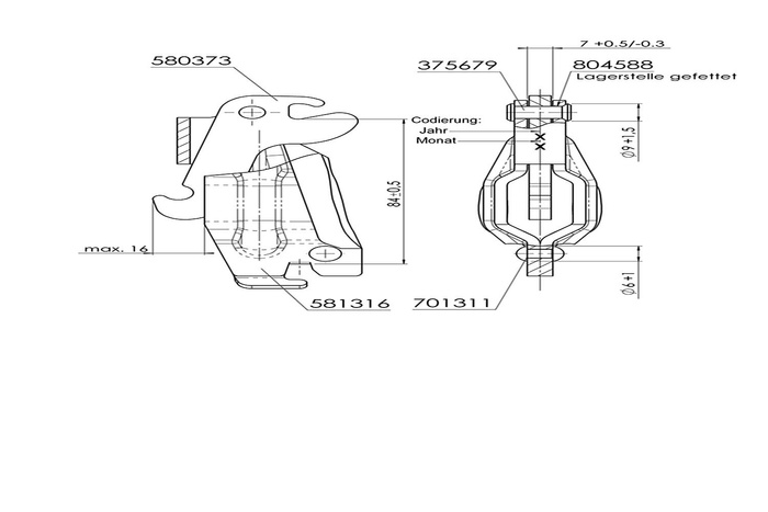 Espansore ganasce freni per tamburo AL-KO 200x50 230x60