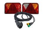 Luci posteriori a LED DOBPLAST DPT35 + cablaggio MANTES 4m 13PIN