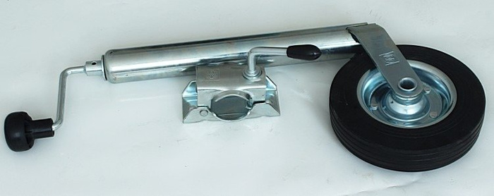 Ruotino di appoggio con morsetto WINTERHOFF ST48-200VB+KLE48 150kg 48mm 505-725mm