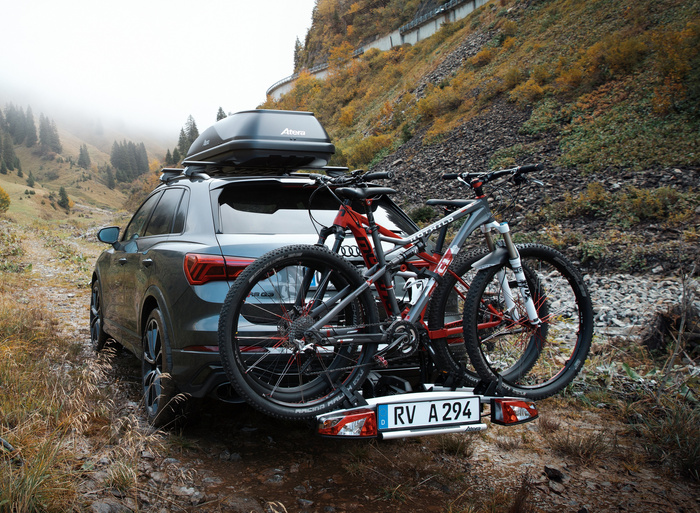 Atera Strada Trail 2 - portabici da gancio traino per 2 bici