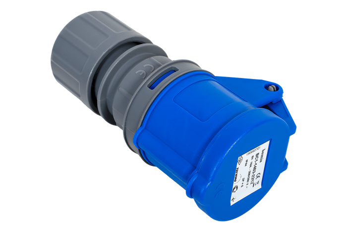 Presa elettrica MANTES 2P+Z, presa portatile 16A 230V con sportellino